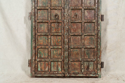 Biscottini Porta portone in legno massello e ferro da interno o da esterno vecchia e antica medievale scorrevole