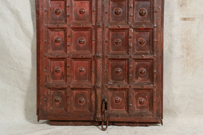 Biscottini Porta portone in legno massello e ferro da interno o da esterno vecchia e antica medievale scorrevole