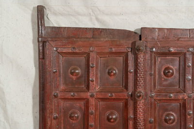 Biscottini Porta portone in legno massello e ferro da interno o da esterno vecchia e antica medievale scorrevole