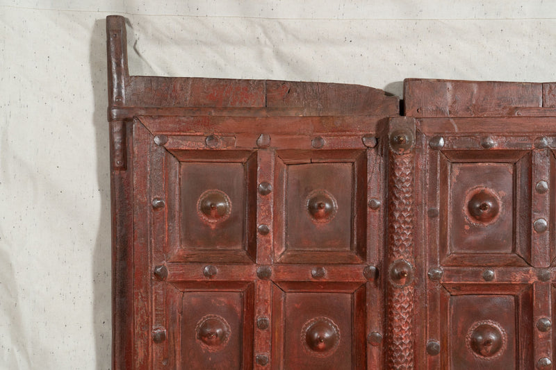 Biscottini Porta portone in legno massello e ferro da interno o da esterno vecchia e antica medievale scorrevole