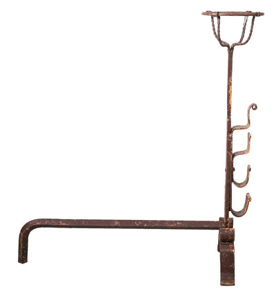 Biscottini COPPIA ALARI IN FERRO FORGIATO A MANO L64xPR29xH69 CM battuto interamente mano,