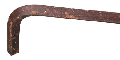 Biscottini COPPIA ALARI IN FERRO FORGIATO A MANO L64xPR29xH69 CM battuto interamente mano,