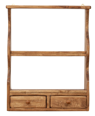 Biscottini Piattaia in legno massello di tiglio finitura naturale L53xPR20xH68 cm. Made in Italy