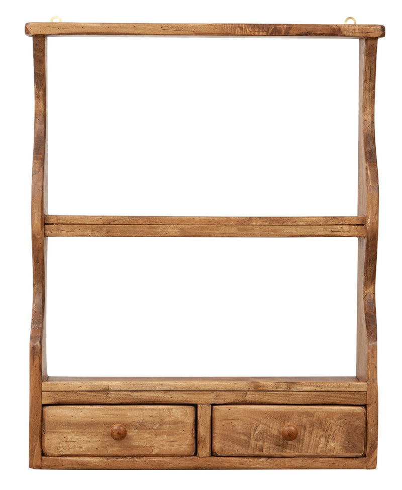 Biscottini Piattaia in legno massello di tiglio finitura naturale L53xPR20xH68 cm. Made in Italy