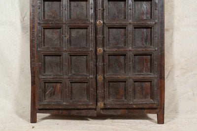 Biscottini Porta portone in legno massello e ferro da interno o da esterno vecchia e antica medievale scorrevole