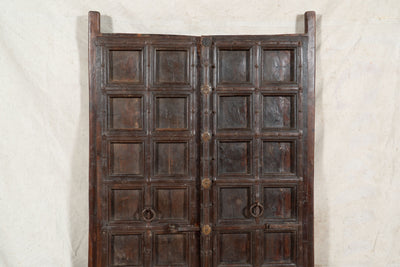 Biscottini Porta portone in legno massello e ferro da interno o da esterno vecchia e antica medievale scorrevole