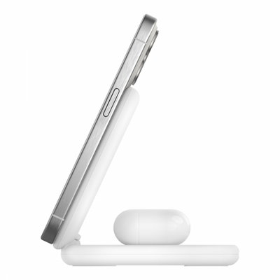 Belkin WIZ028MYWH Caricabatterie per dispositivi mobili Bianco (BOOSTCHARGE QI2 15W MAGNETIC 2IN1 WH)