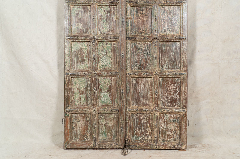 Biscottini Porta portone in legno massello e ferro da interno o da esterno vecchia e antica medievale scorrevole