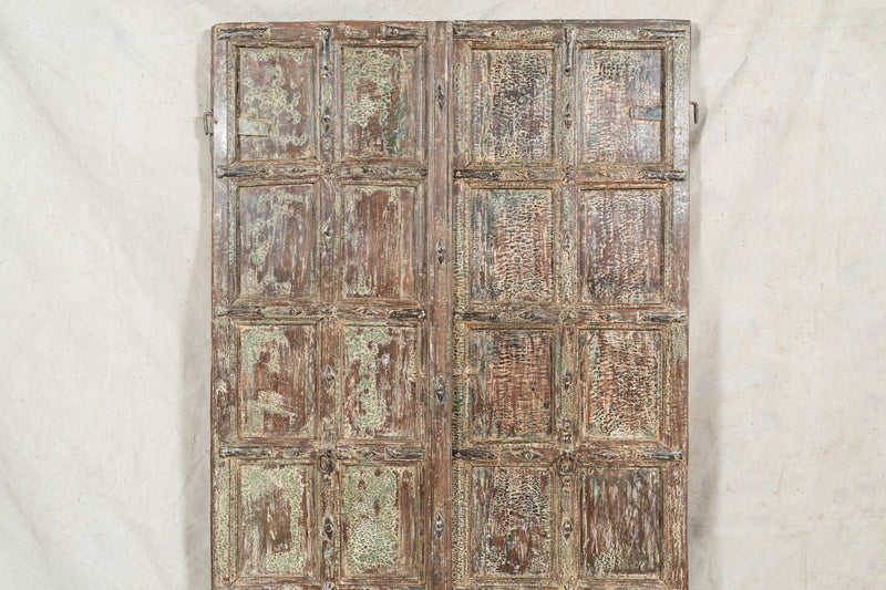 Biscottini Porta portone in legno massello e ferro da interno o da esterno vecchia e antica medievale scorrevole