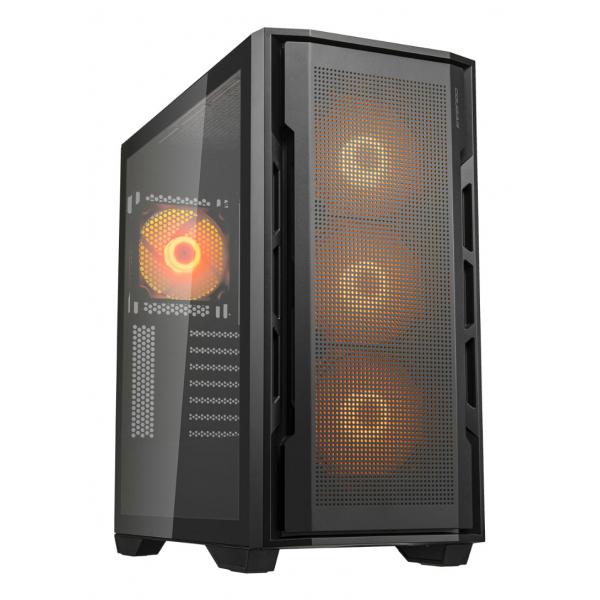 COUGAR UNIFACE RGB (BLACK) - PC CASE MID TOWER - VENTOLA RGB 3*120 + 120mm