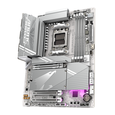 GIGABYTE X870 AORUS ELITE WIFI7 ICE Scheda Madre - Supporta CPU AMD Ryzen 9000, 16+2+2 fasi VRM digitale, fino a 8200MHz DDR5 (OC), 3xPCIe 5.0 + 1xPCIe 4.0, Wi-Fi 7, LAN 2.5GbE, USB 4