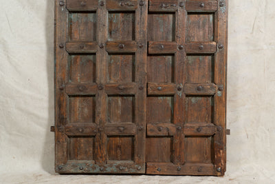 Biscottini Porta portone in legno massello e ferro da interno o da esterno vecchia e antica medievale scorrevole