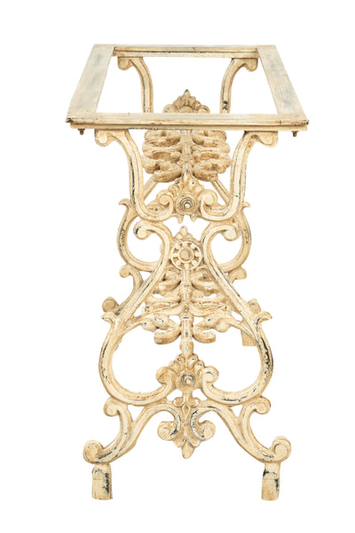 Biscottini Base tavolo in ghisa finitura anticata Molto stabile, robusta Offerta Speciale