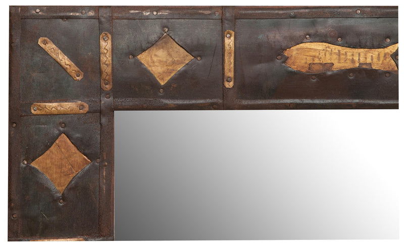 Biscottini Specchiera da appendere L61xPR3xH93 cm. Specchio parete cornice Offerta