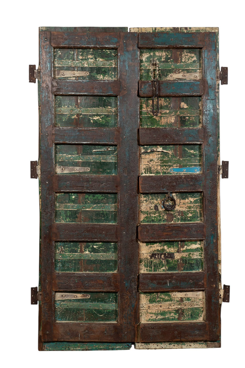 Biscottini Porta portone in legno massello e ferro da interno o da esterno vecchia e antica medievale scorrevole