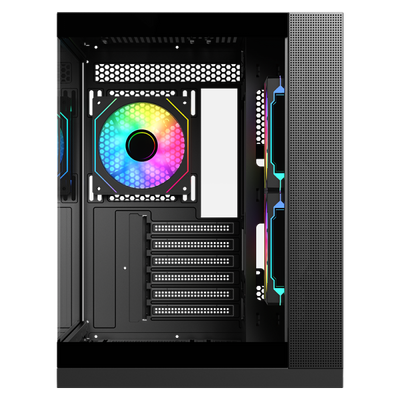 Case DARK CAVE DS - Gaming Tower- ATX- 3x12cm ARGB fan- 2xUSB3- Type-C- Side & Front Panel Temp Glass