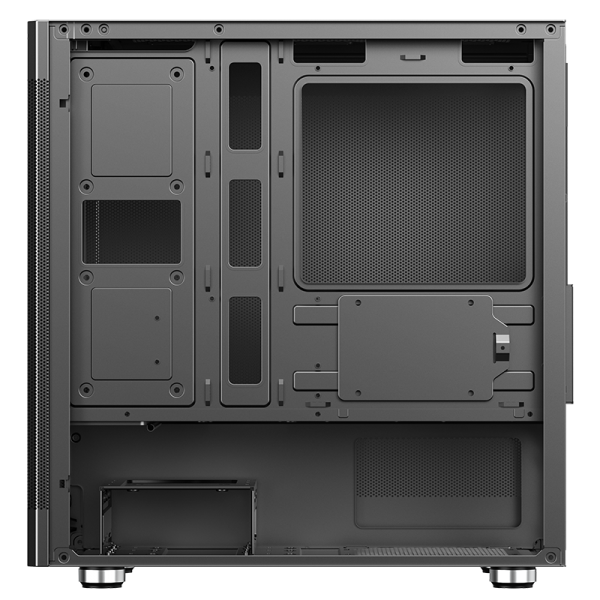 Case PROMESH 35B - Gaming Office Mini Tower mATX- Type-C- 2xUSB3- 3 Lati MESH