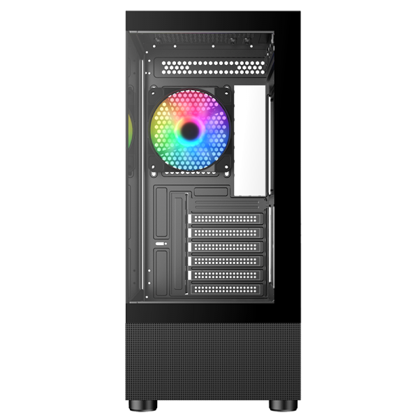 Case SHOWBUI 33B - Gaming Tower ATX- 12cm ARGB fan- USB3- Side & Front Panel Temp Glass