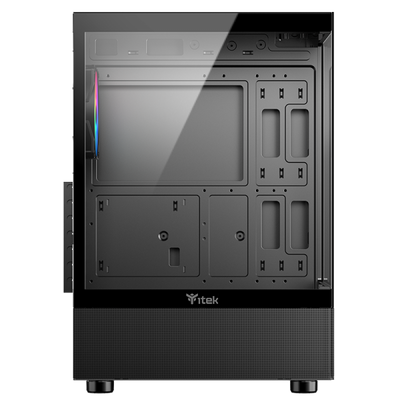 Case SHOWBUI 33B - Gaming Tower ATX- 12cm ARGB fan- USB3- Side & Front Panel Temp Glass