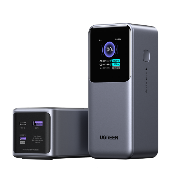 Ugreen 20000mAh 130W Fast Charging Powerbank Litio Grigio (NEXODE 20000MAH 130W POWERBANK)