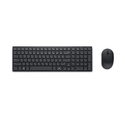 DELL KM555 tastiera Mouse incluso Universale RF senza fili + Bluetooth QWERTY Nordic Nero (Dell Silent Keyboard and Mouse KM555 -)