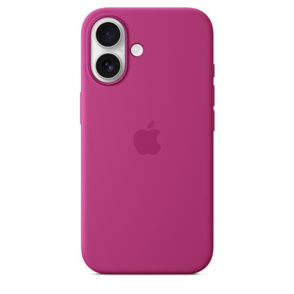 APPLE iPhone 16 - Custodia in silicone con MagSafe - Fucsia