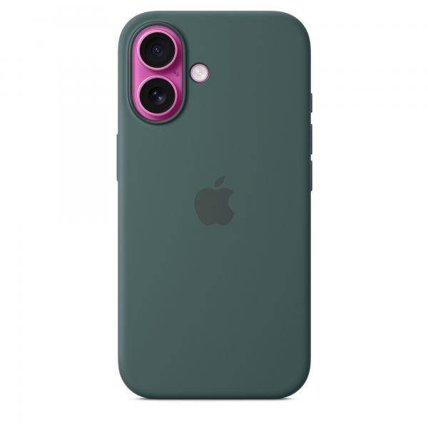 APPLE iPhone 16 - Custodia in silicone con MagSafe - Verde lago