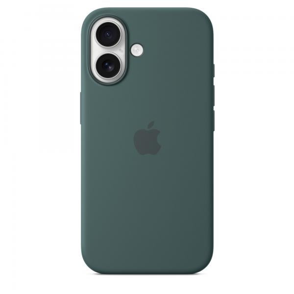 APPLE iPhone 16 - Custodia in silicone con MagSafe - Verde lago