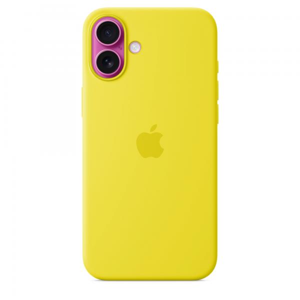 Custodia MagSafe in silicone per iPhone 16 Plus - Giallo carambola