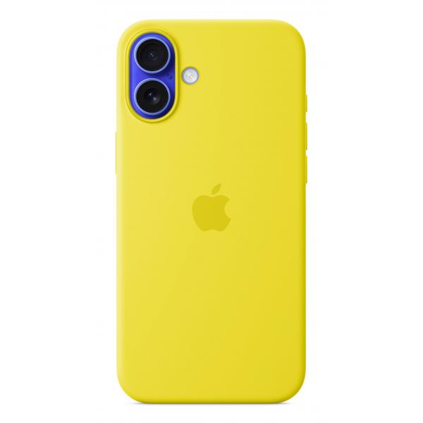 Custodia MagSafe in silicone per iPhone 16 Plus - Giallo carambola