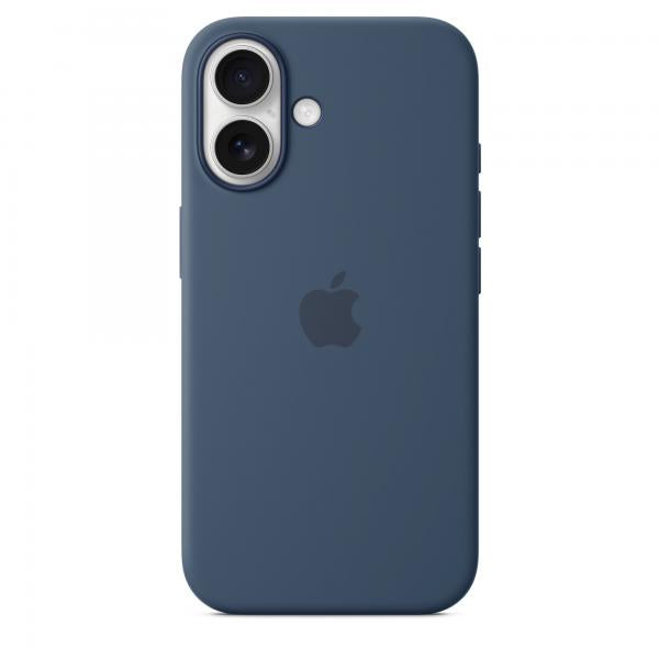 APPLE iPhone 16 - Custodia in silicone con MagSafe - Denim