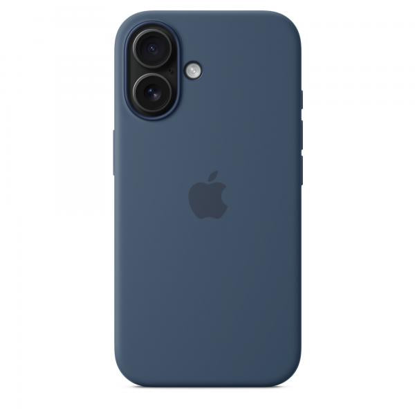 APPLE iPhone 16 - Custodia in silicone con MagSafe - Denim