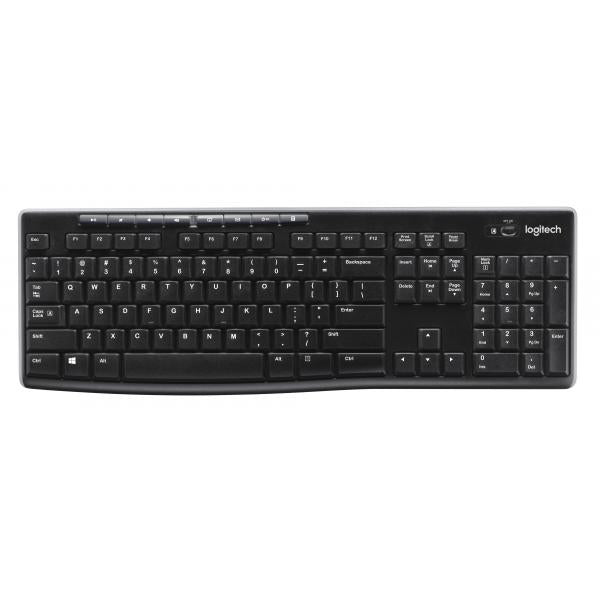 Logitech K270 tastiera RF Wireless QWERTZ Tedesco Nero