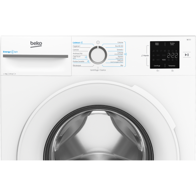 Beko Lavatrice 9kg Inverter Energyspin Inverter A 1200giri Bmwu3921w