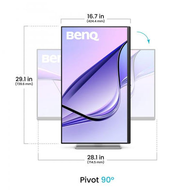 BENQ MA320U - MONITOR 32"" 4K - 100 HZ - SPEAKER IN - PROTEZIONE OCCHI - DISPLAY P3 - ALTEZZA REGOLABILE - PIVOT