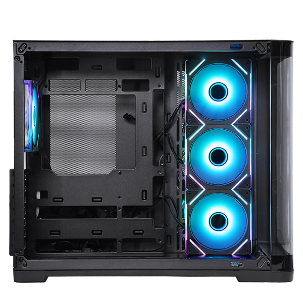 Case Itek DARK CAVE CURVED - Gaming Tower, ATX, 4x12cm ARGB fan, 2xUSB3, Type-C, Side & Front Panel Temp Glass
