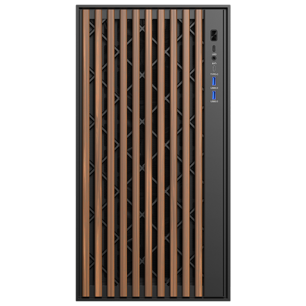 Case Woody TowerATX / Micro-ATX / Mini-ITX 2 Porte USB 3.2 Colore Nero