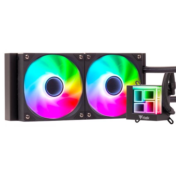 Dissipatore CPU Liquido HYDRO CUBE 240B per Socket Intel LGA 1200 (Presa H5) / LGA 1366 (Presa B) / LGA 775 (Presa T) / LGA 1700 e SocketAMD Presa AM4 / Presa AM5