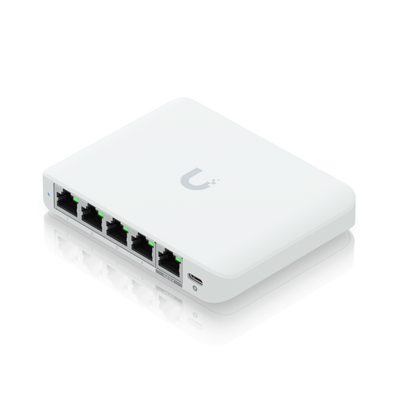 Ubiquiti UniFi Flex Mini 2.5G Gestito 2.5G Ethernet (100/1000/2500) Supporto Power over Ethernet (PoE) Desktop Bianco