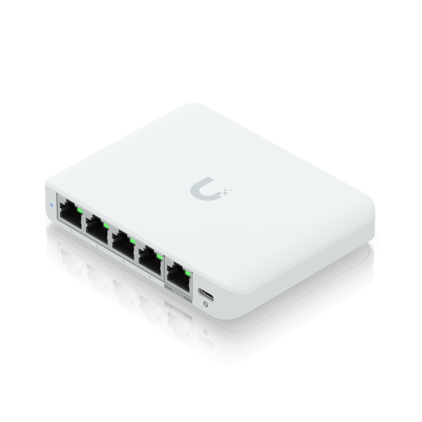 Ubiquiti UniFi Flex Mini 2.5G Gestito 2.5G Ethernet (100/1000/2500) Supporto Power over Ethernet (PoE) Desktop Bianco