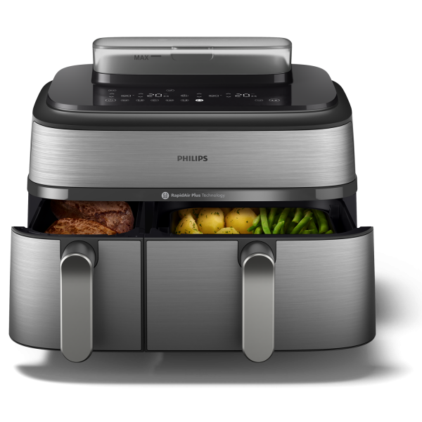 FRIGGITRICE AD ARIA DUALBASKET 9LIT CON FUNZIONE VAPORE ARIA VAPORE COM