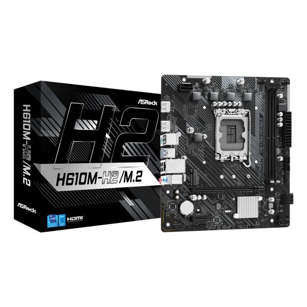 Asrock H610M-H2/M.2 Intel H610 LGA 1700 micro ATX (Asrock H610M-H2/M.2 - mATX DDR4 S1700)