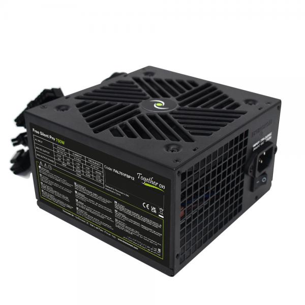 Alimentatore Tecnoware FreeSilent Pro 750W ATX - Ventola 12 cm, 1 x 24 Poli, 1 x 12 V 4+4 Poli, 2 x 6+2 PCI-E, 2 x Molex, 4 x SATA