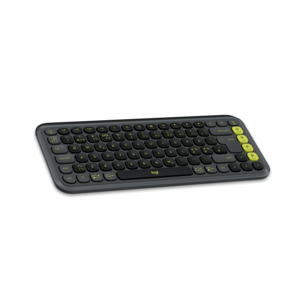 Logitech 920-013266 tastiera Mouse incluso Universale Bluetooth QZERTY Nordic Grafite (POP Icon Combo, Graphite [Nordic])