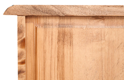 Biscottini Cassettiera Country in legno massello di tiglio finitura naturale L63xPR41xH100 cm. Made in Italy