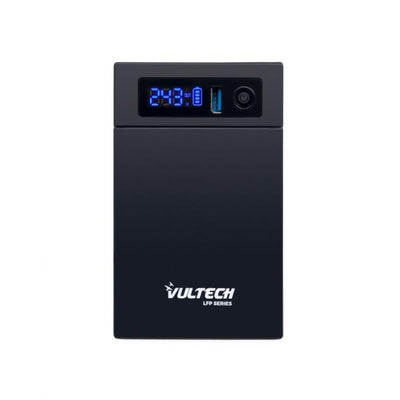 VULTECH UPS1000VA-LFP - GRUPPO DI CONTINUIT LINE INTERACTIVE CON SCHERMO LED E BATTERIA LITIO FERRO FOSFATO - 2 PRESE - 1 USB