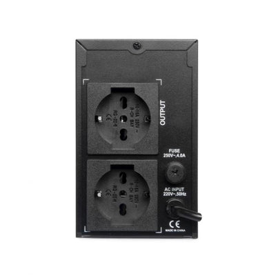 VULTECH UPS1000VA-LFP - GRUPPO DI CONTINUIT LINE INTERACTIVE CON SCHERMO LED E BATTERIA LITIO FERRO FOSFATO - 2 PRESE - 1 USB