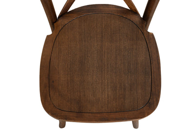 Biscottini Sedia Thonet in massello e seduta in legno finitura noce dimensioni larghezza