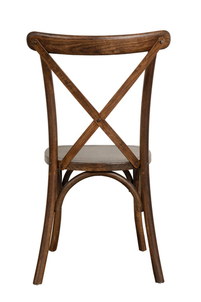 Biscottini Sedia Thonet in massello e seduta in legno finitura noce dimensioni larghezza