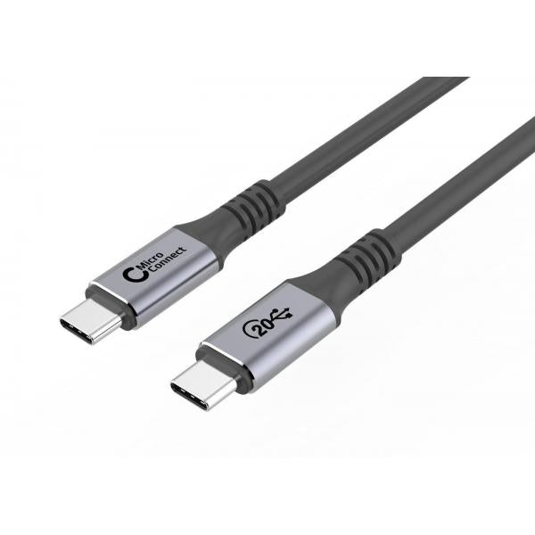 Microconnect MC-USBCC6 cavo USB USB 3.2 Gen 2x2 6 m USB C Nero (USB-C to USB-C Cable 6m - Premium, 100W, 20Gbps, 4K60Hz - Warranty: 300M)